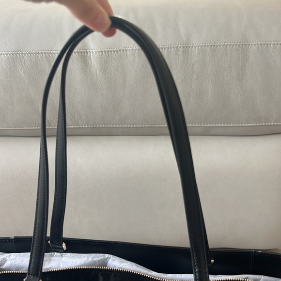 Kate Spade New York Staci Large Laptop Tote Leather Handbag Black - Picture 8 of 8